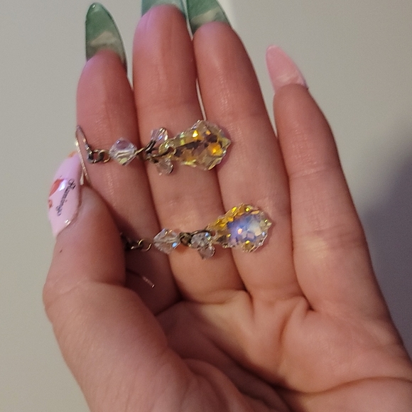 Swarovski Stone Earrings - Picture 2 of 5